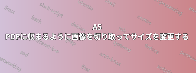 A5 PDFに収まるように画像を切り取ってサイズを変更する