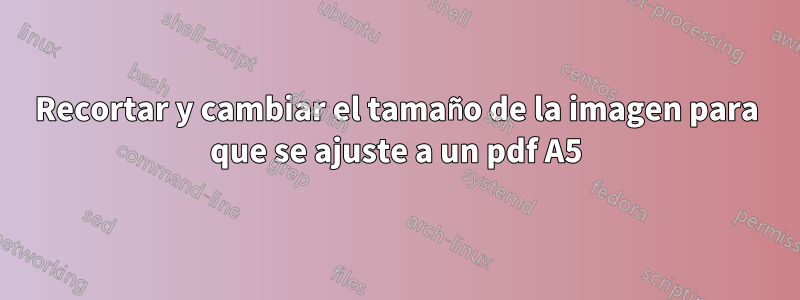 Recortar y cambiar el tamaño de la imagen para que se ajuste a un pdf A5