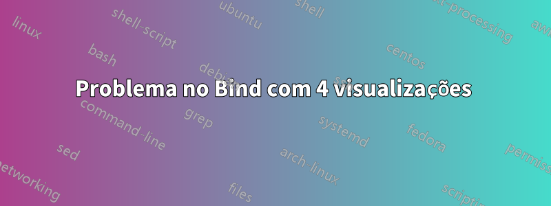 Problema no Bind com 4 visualizações