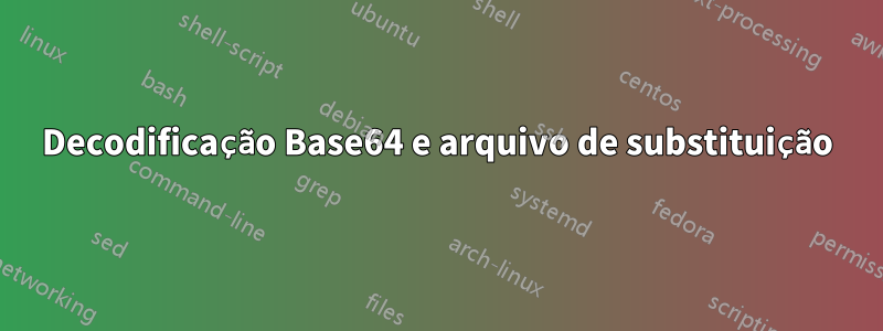 Decodificação Base64 e arquivo de substituição