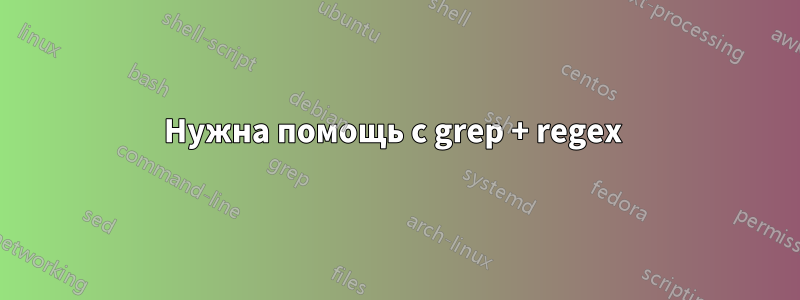 Нужна помощь с grep + regex 