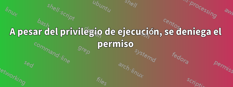 A pesar del privilegio de ejecución, se deniega el permiso