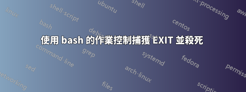 使用 bash 的作業控制捕獲 EXIT 並殺死