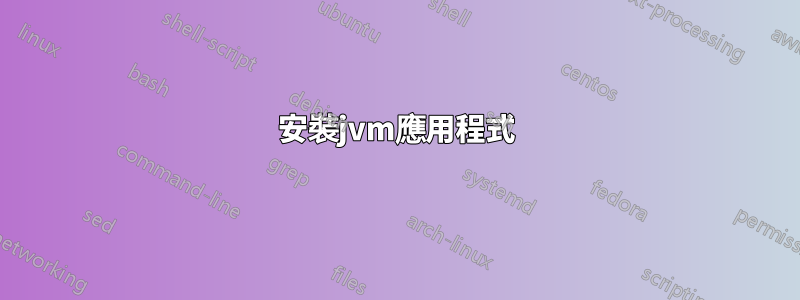 安裝jvm應用程式