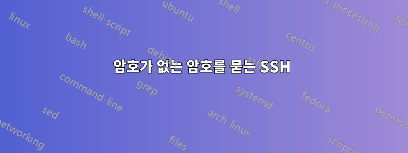 암호가 없는 암호를 묻는 SSH