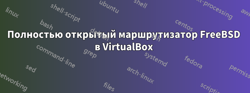 Полностью открытый маршрутизатор FreeBSD в VirtualBox