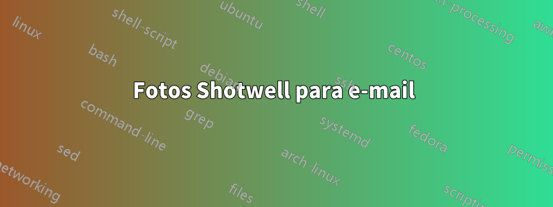 Fotos Shotwell para e-mail