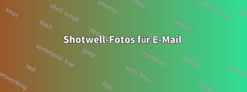 Shotwell-Fotos für E-Mail