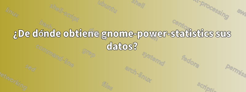 ¿De dónde obtiene gnome-power-statistics sus datos?