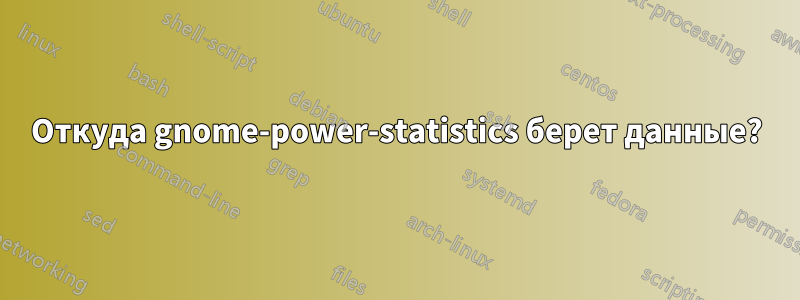 Откуда gnome-power-statistics берет данные?