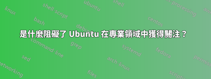 是什麼阻礙了 Ubuntu 在專業領域中獲得關注？ 
