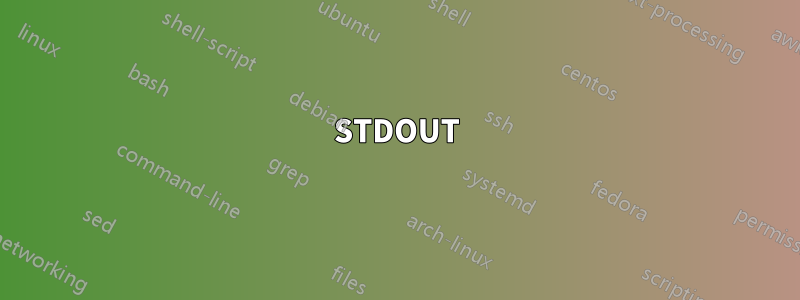 STDOUT