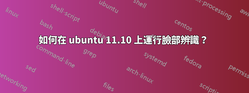 如何在 ubuntu 11.10 上運行臉部辨識？