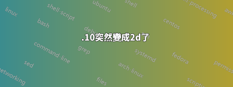 11.10突然變成2d了