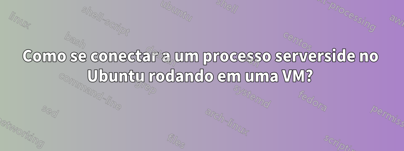 Como se conectar a um processo serverside no Ubuntu rodando em uma VM?