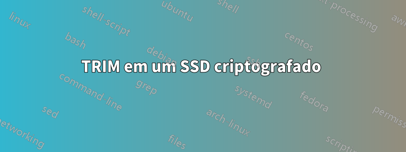 TRIM em um SSD criptografado