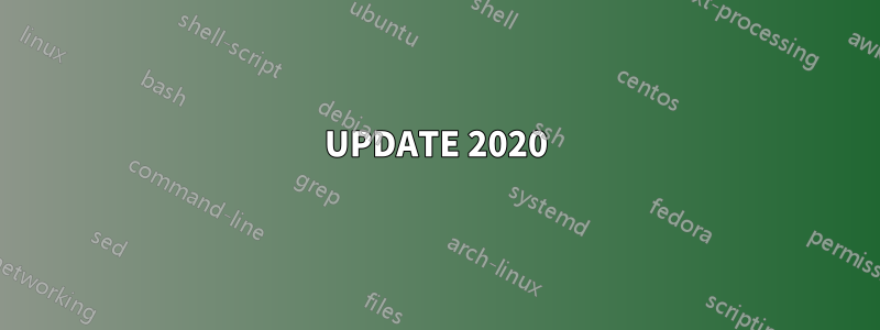 UPDATE 2020