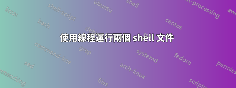 使用線程運行兩個 shell 文件