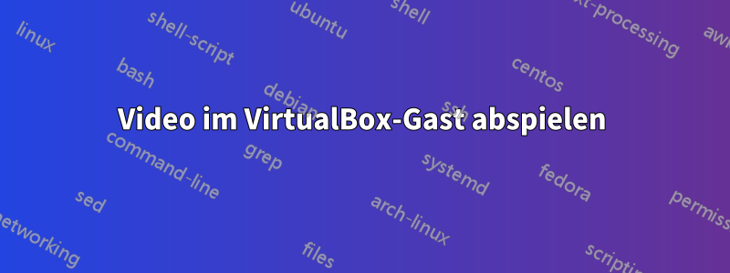 Video im VirtualBox-Gast abspielen