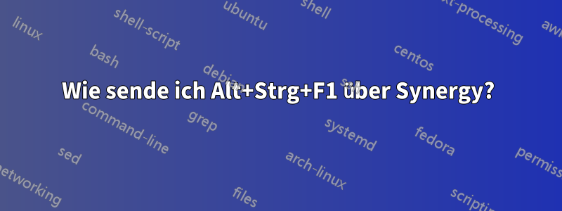 Wie sende ich Alt+Strg+F1 über Synergy?