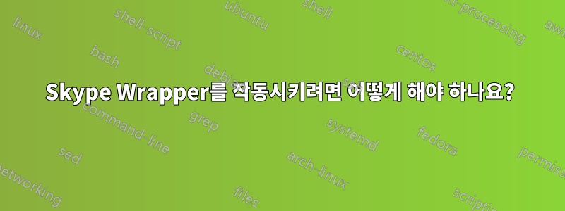 Skype Wrapper를 작동시키려면 어떻게 해야 하나요?