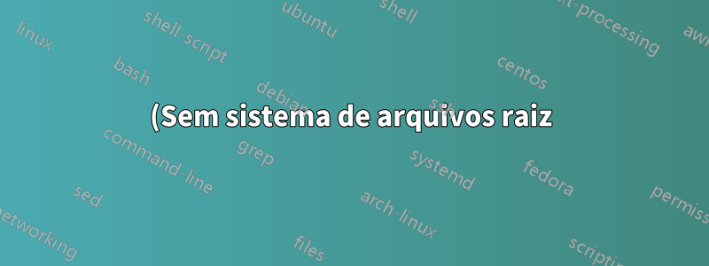 (Sem sistema de arquivos raiz) - portanto, sem instalação 12.04