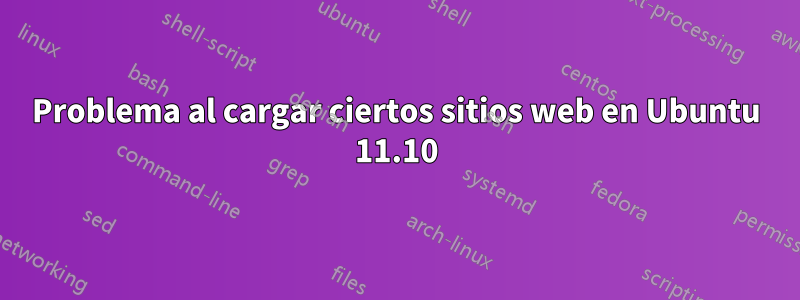 Problema al cargar ciertos sitios web en Ubuntu 11.10