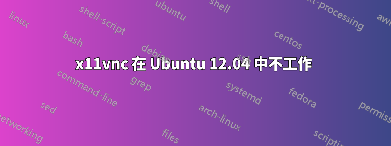 x11vnc 在 Ubuntu 12.04 中不工作