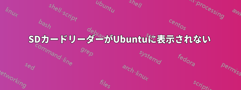 SDカードリーダーがUbuntuに表示されない