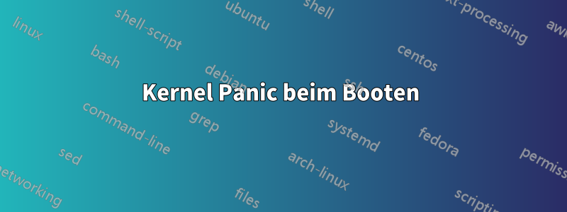 Kernel Panic beim Booten