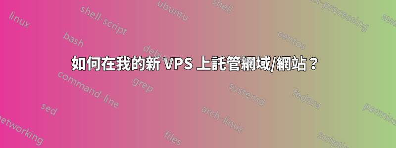 如何在我的新 VPS 上託管網域/網站？