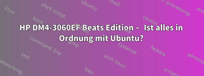 HP DM4-3060EF Beats Edition – Ist alles in Ordnung mit Ubuntu?