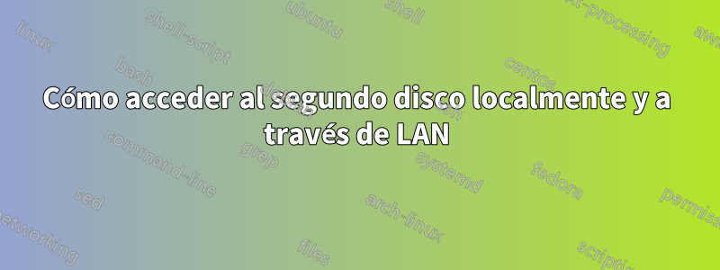 Cómo acceder al segundo disco localmente y a través de LAN