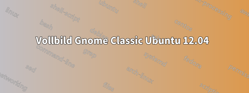 Vollbild Gnome Classic Ubuntu 12.04 