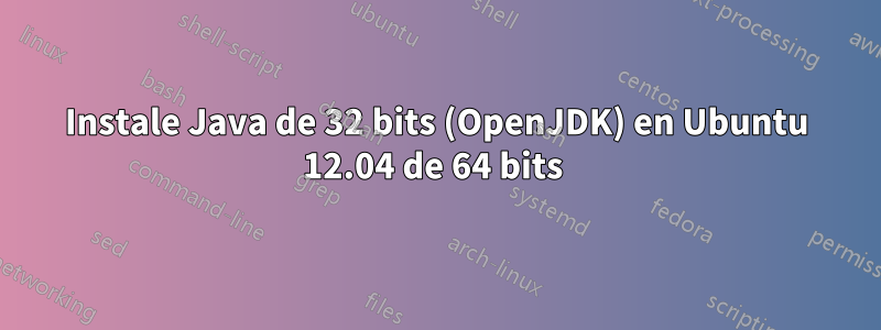 Instale Java de 32 bits (OpenJDK) en Ubuntu 12.04 de 64 bits 