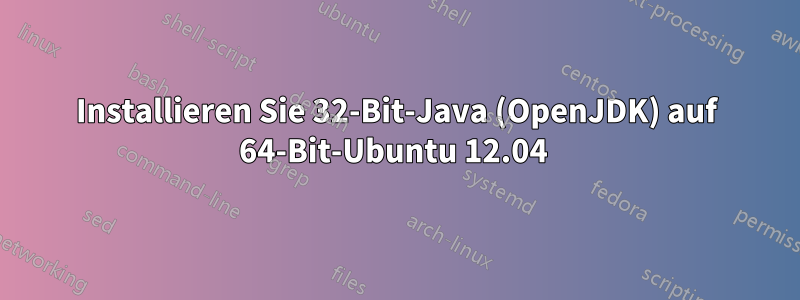 Installieren Sie 32-Bit-Java (OpenJDK) auf 64-Bit-Ubuntu 12.04 