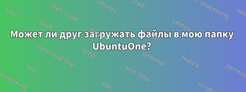 Может ли друг загружать файлы в мою папку UbuntuOne?