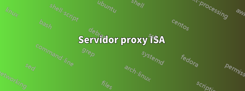 Servidor proxy ISA
