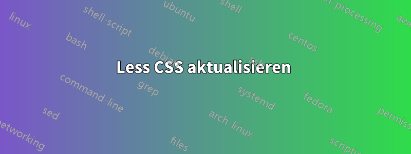 Less CSS aktualisieren