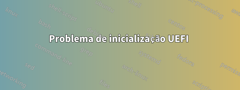 Problema de inicialização UEFI