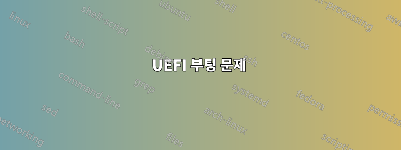 UEFI 부팅 문제