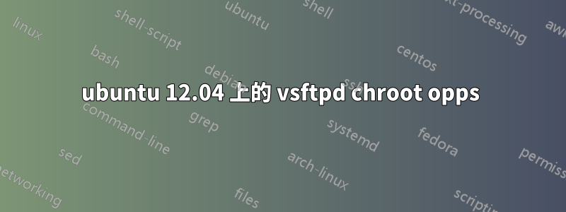 ubuntu 12.04 上的 vsftpd chroot opps