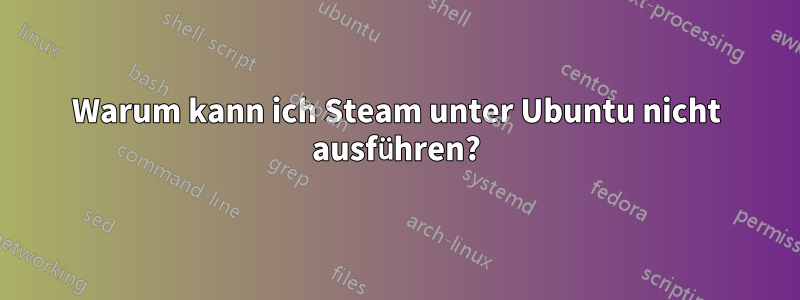 Warum kann ich Steam unter Ubuntu nicht ausführen?