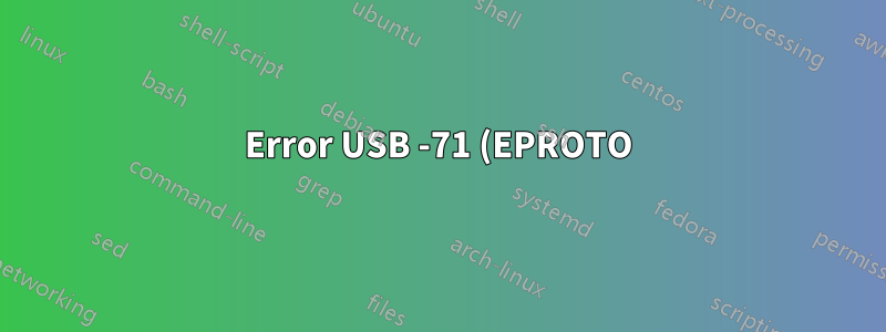 Error USB -71 (EPROTO) con un Gamepad