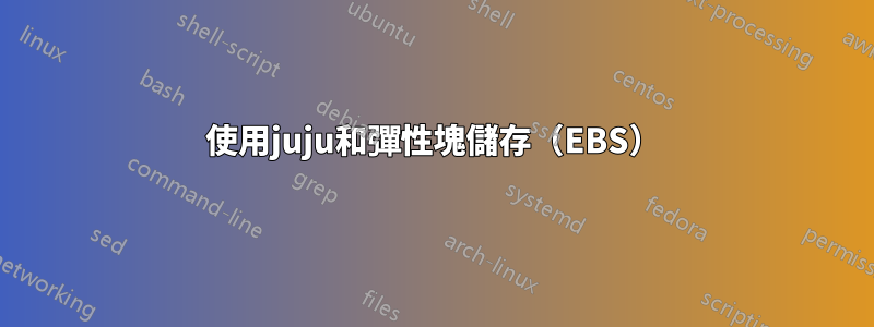 使用juju和彈性塊儲存（EBS）