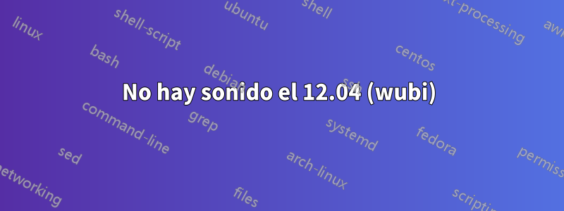 No hay sonido el 12.04 (wubi)