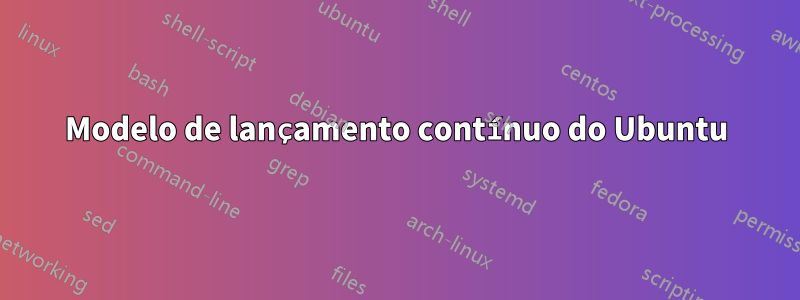 Modelo de lançamento contínuo do Ubuntu