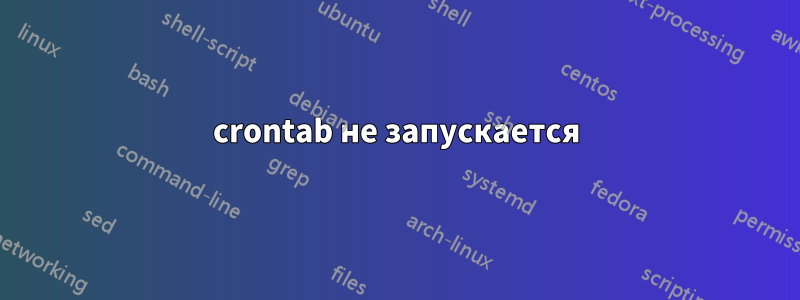 crontab не запускается