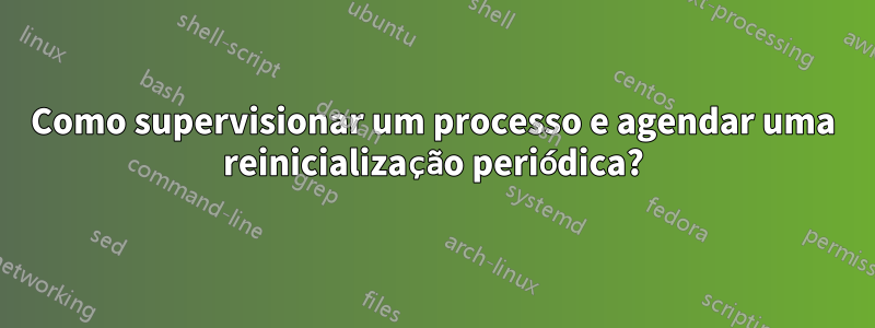 Como supervisionar um processo e agendar uma reinicialização periódica?