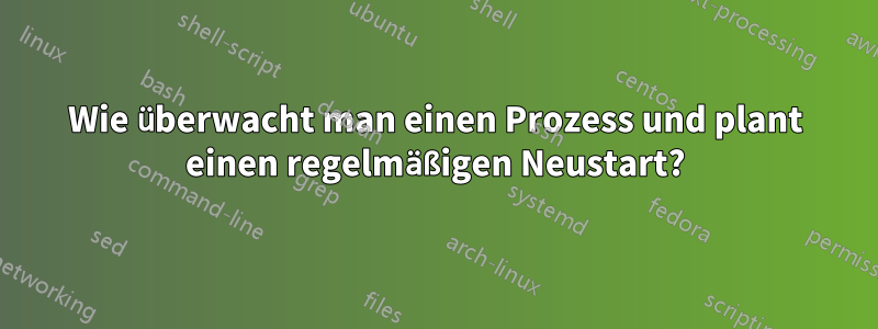 Wie überwacht man einen Prozess und plant einen regelmäßigen Neustart?